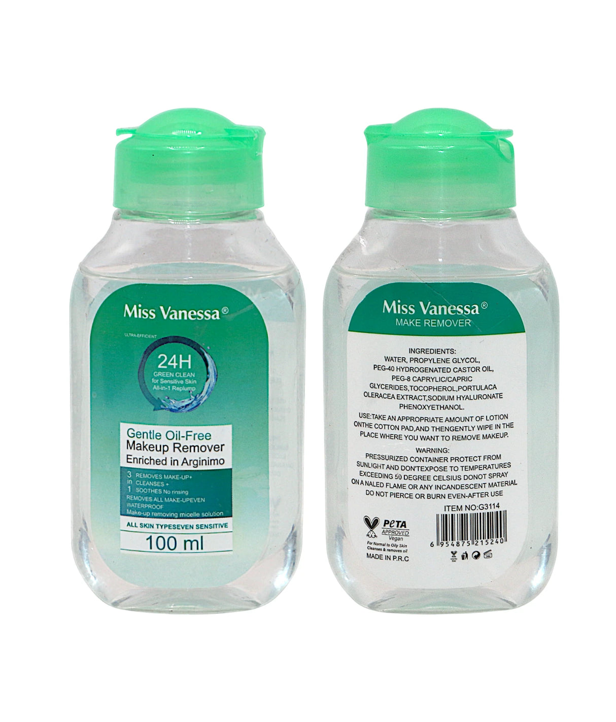 miss vanessa makeup remover fit me 100ml china g3114
