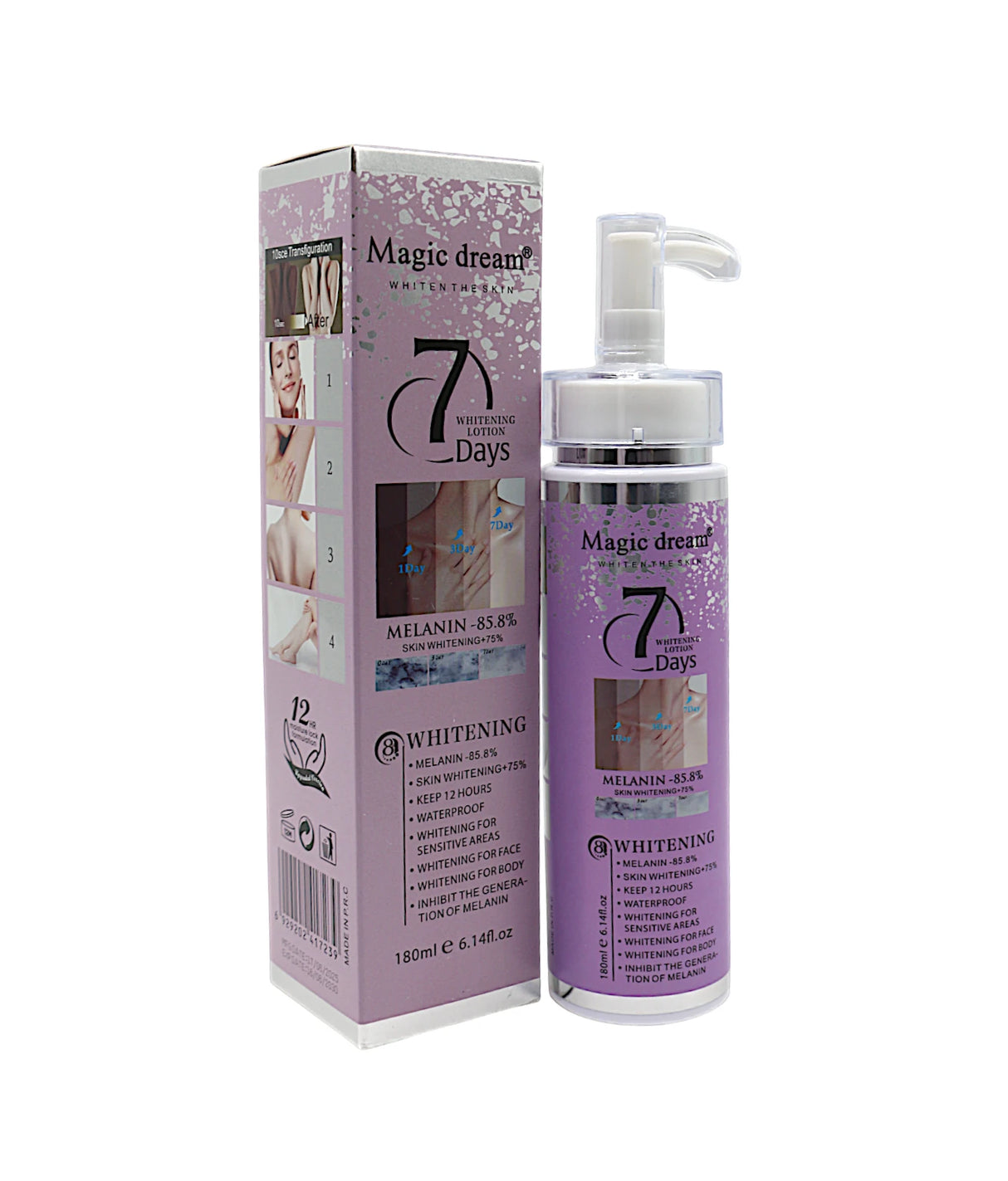 magic dream 7days whitening lotion 180ml china mg-593