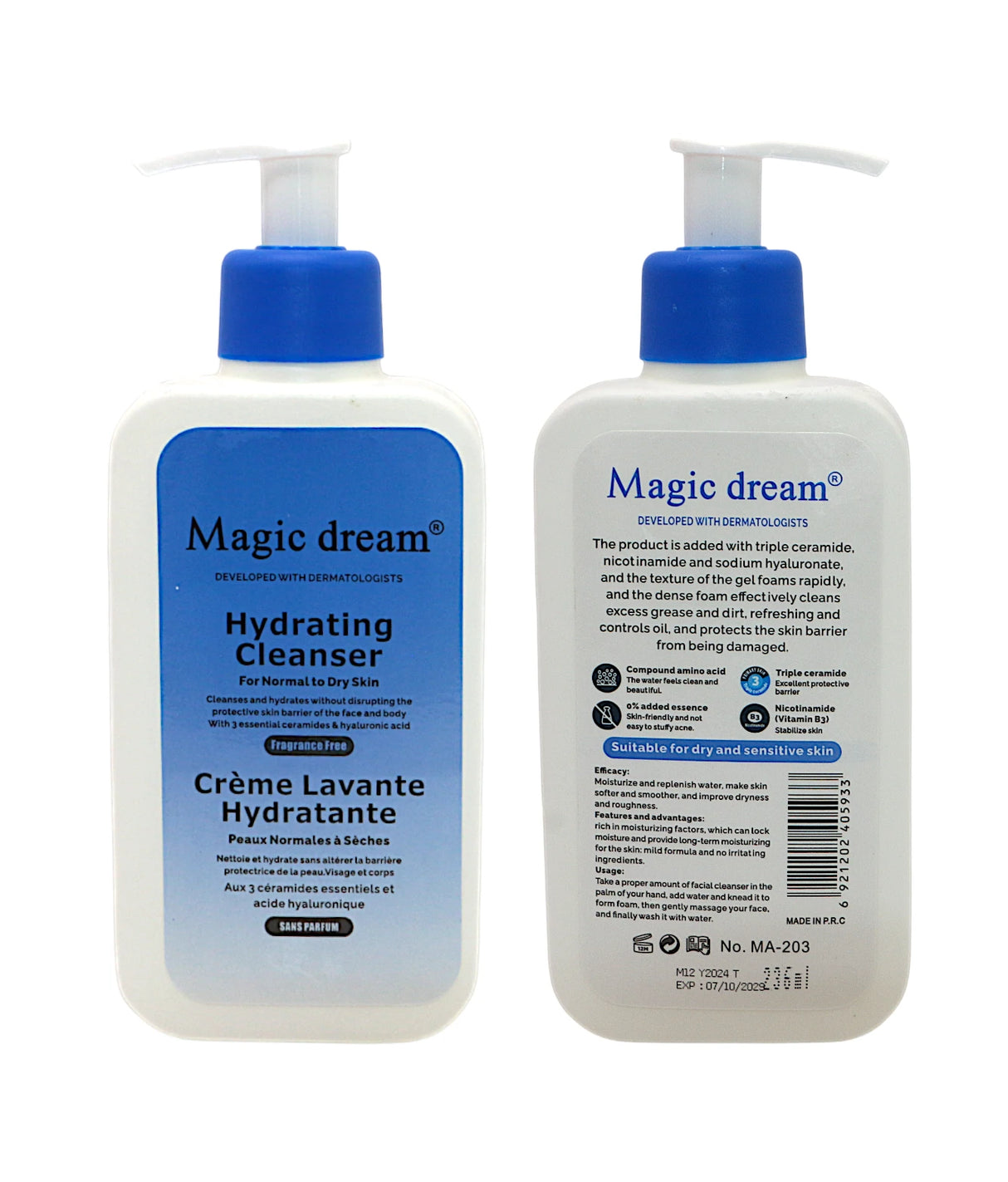 magic dream cleanser hydrating 236ml china ma-203