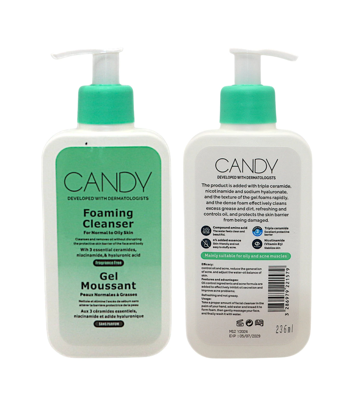 candy cleanser foaming 236ml china