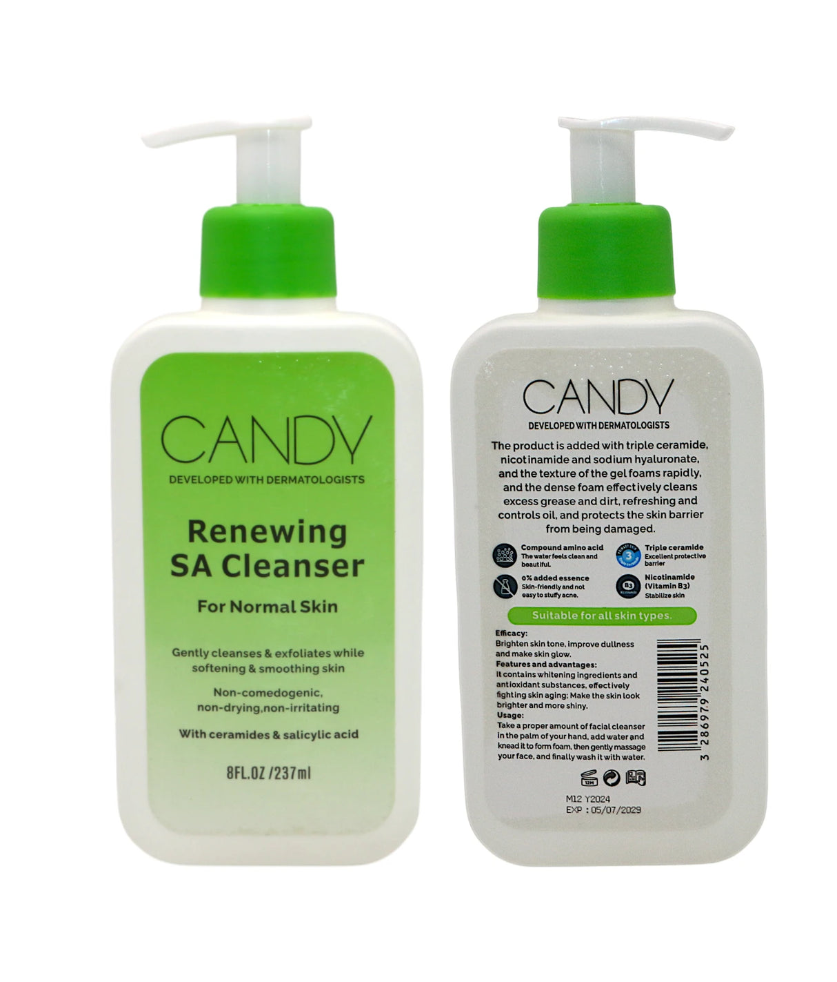 candy cleanser renewing 236ml china