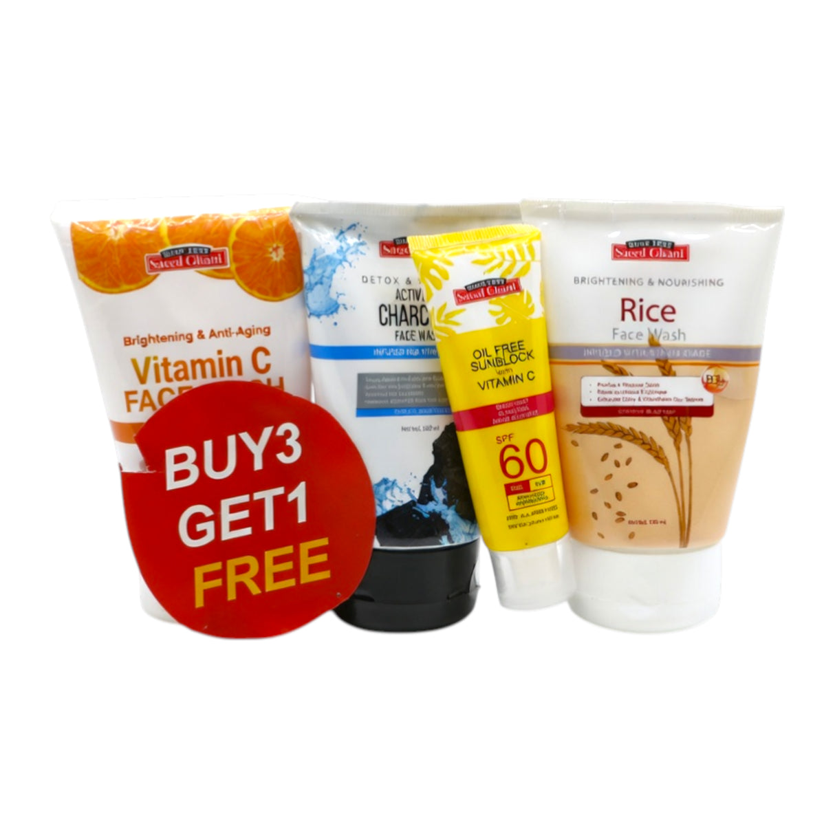 saeed ghani face wash promo kit 3in1