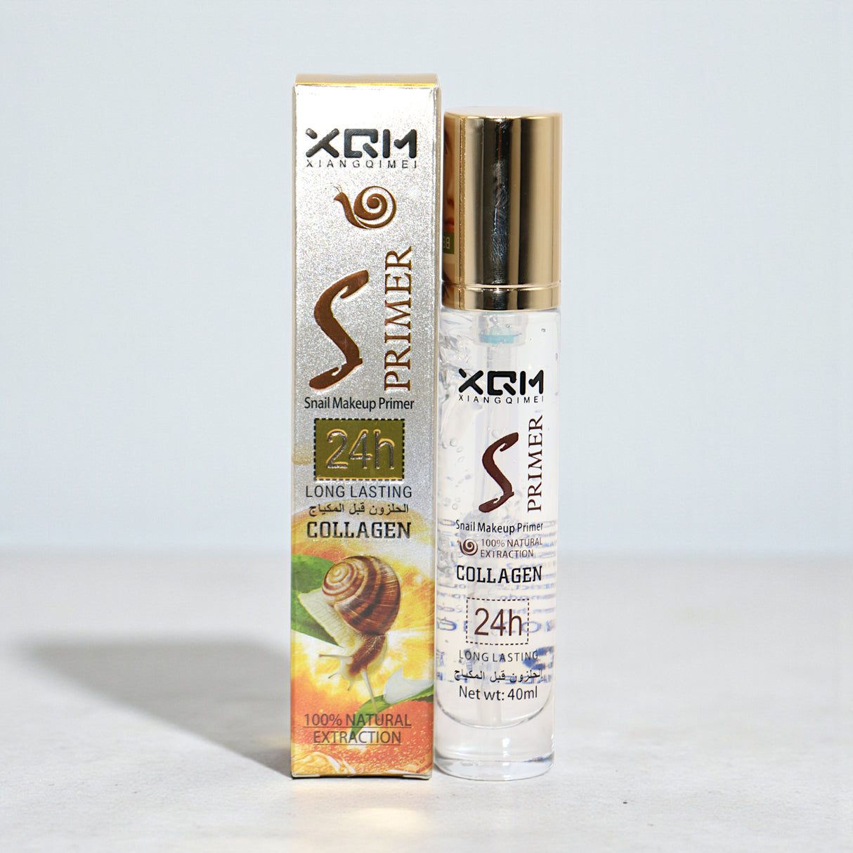 xqm primer snail collagen 40ml china x2163