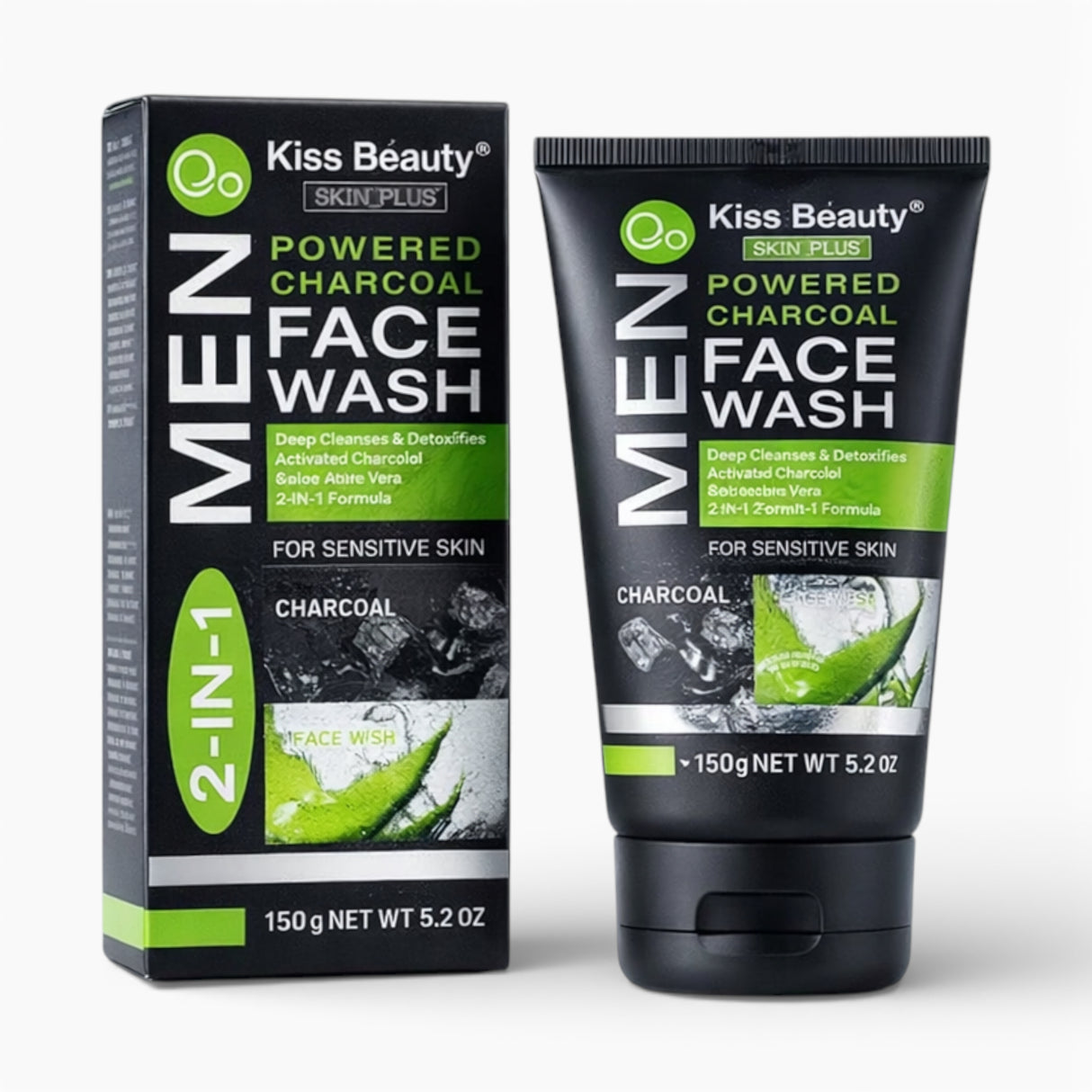 kiss beauty men charcoal face wash 150g 1379 china