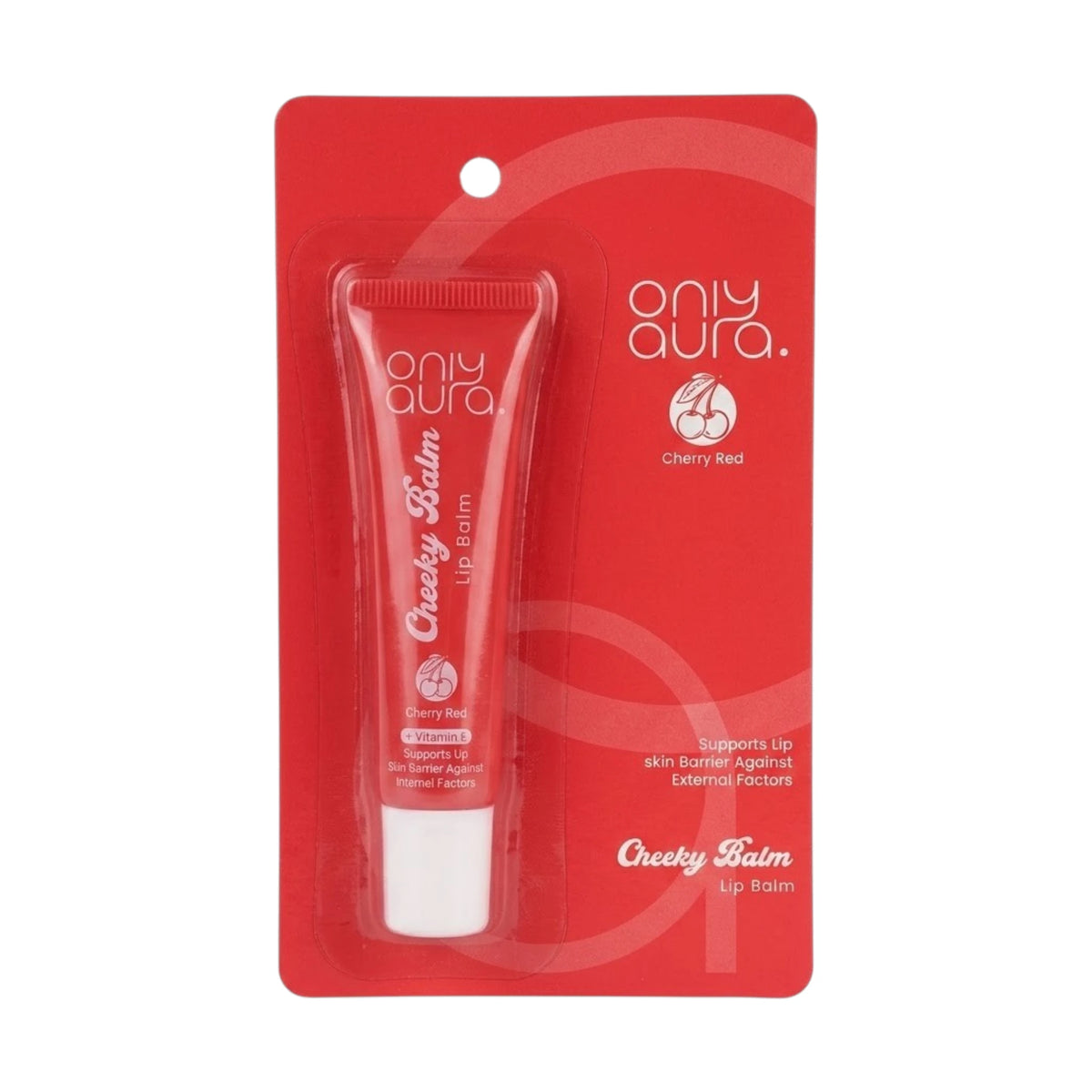 only aura cheeky lip balm cherry red 12g canada