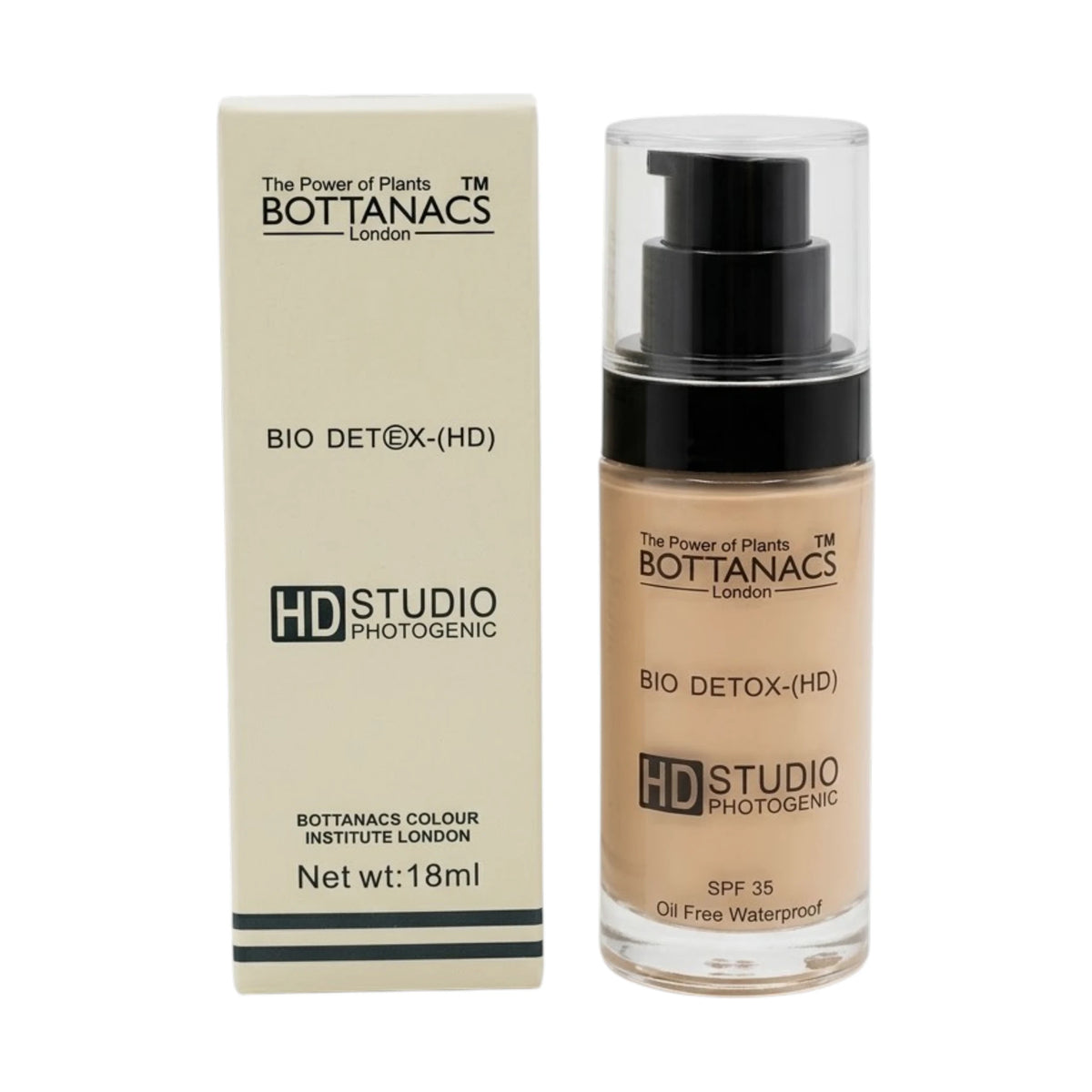 bottanacs foundation hd be05 rose beige 18ml