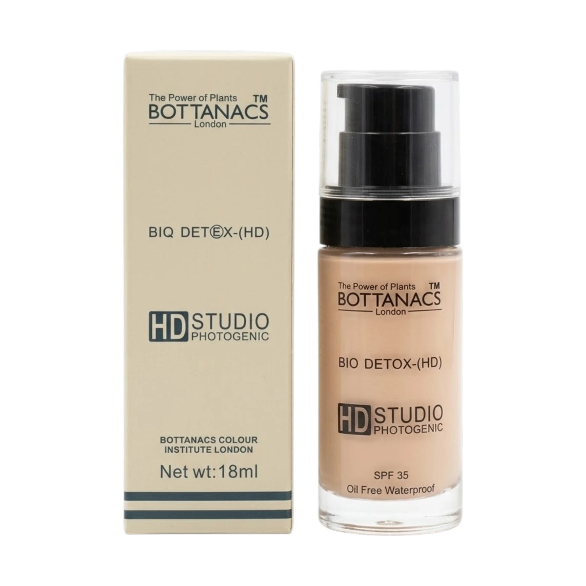 bottanacs foundation hd be04 natural rose 18ml