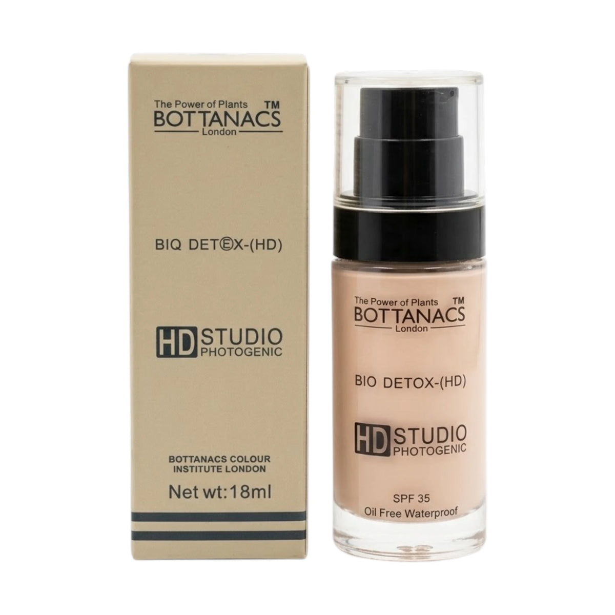 bottanacs foundation hd be01 ivory 18ml