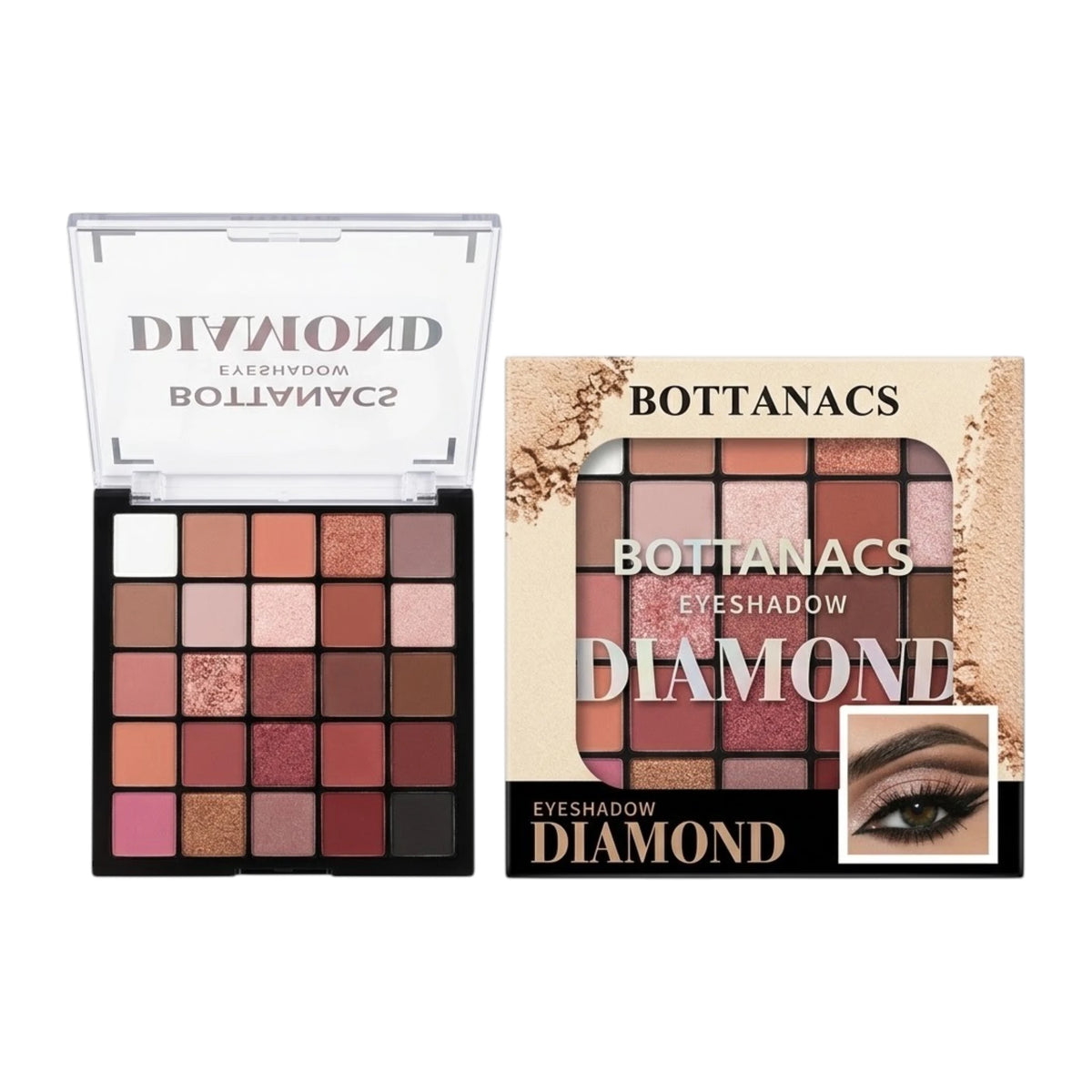 bottanacs eyeshadow kit 01 25 color 8g btn-e25