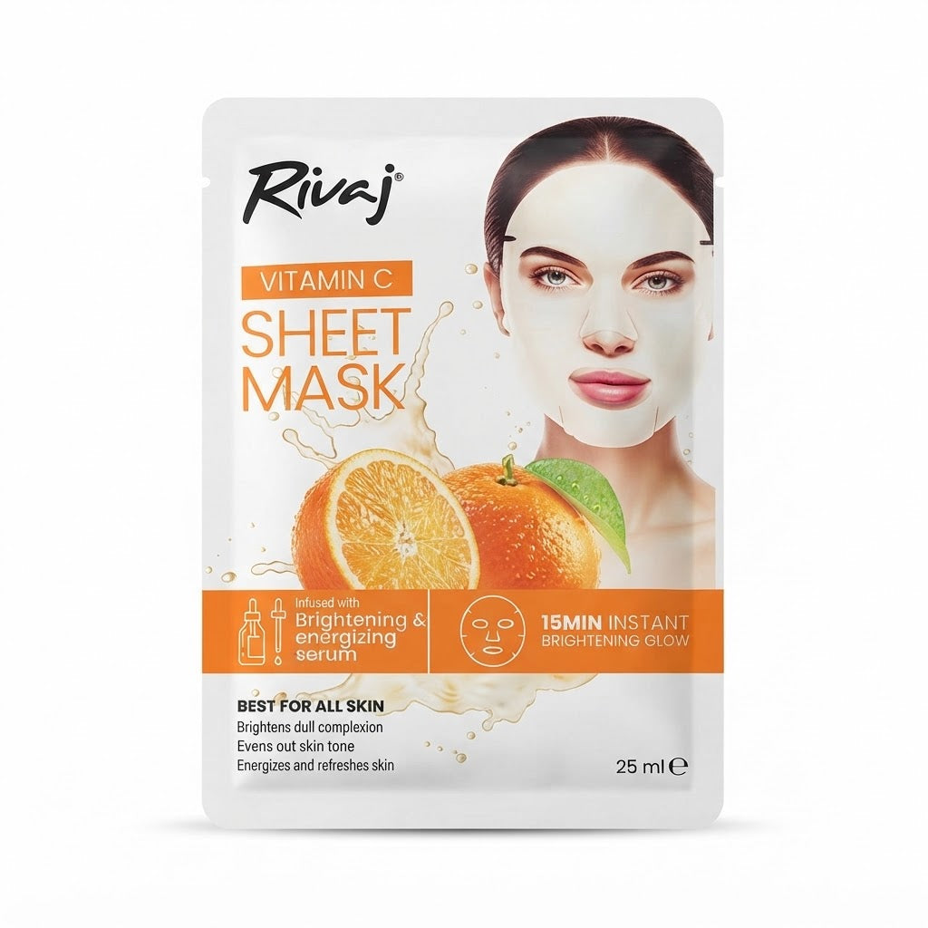 rivaj sheet mask glowing serum 25ml