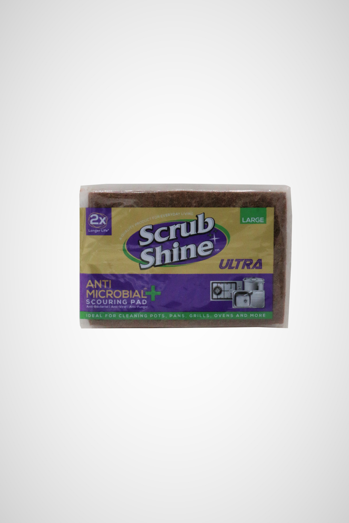scrub shine anti microbial pad large