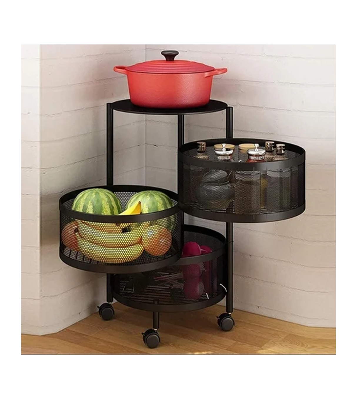 ss multi rack 3tier round china 7804-3