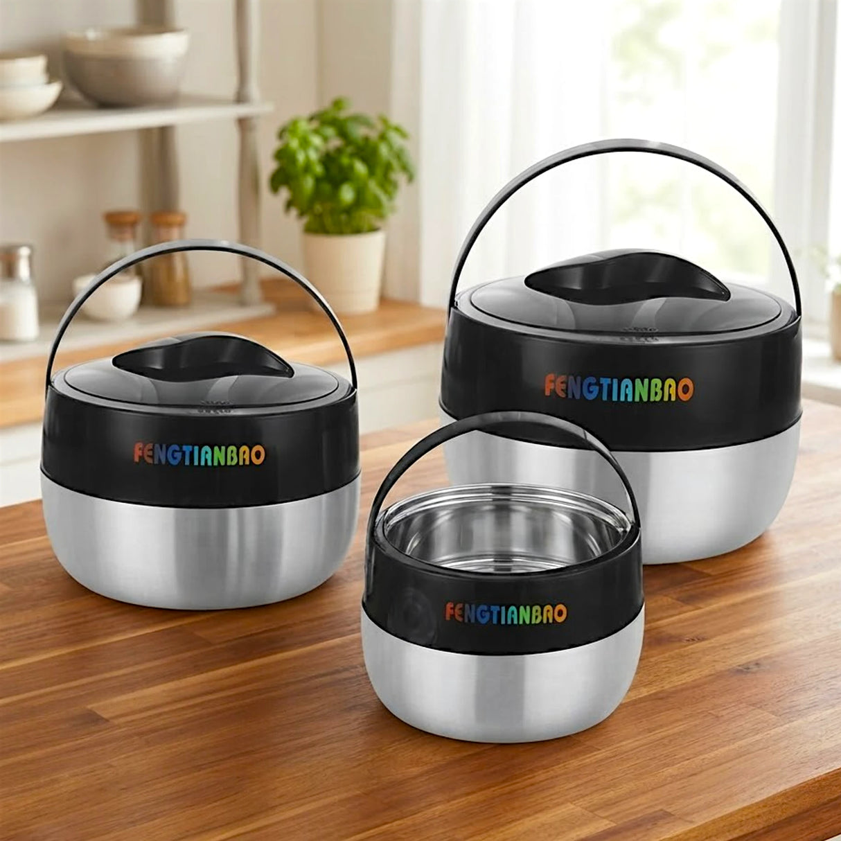food warmer 3pc black china 220