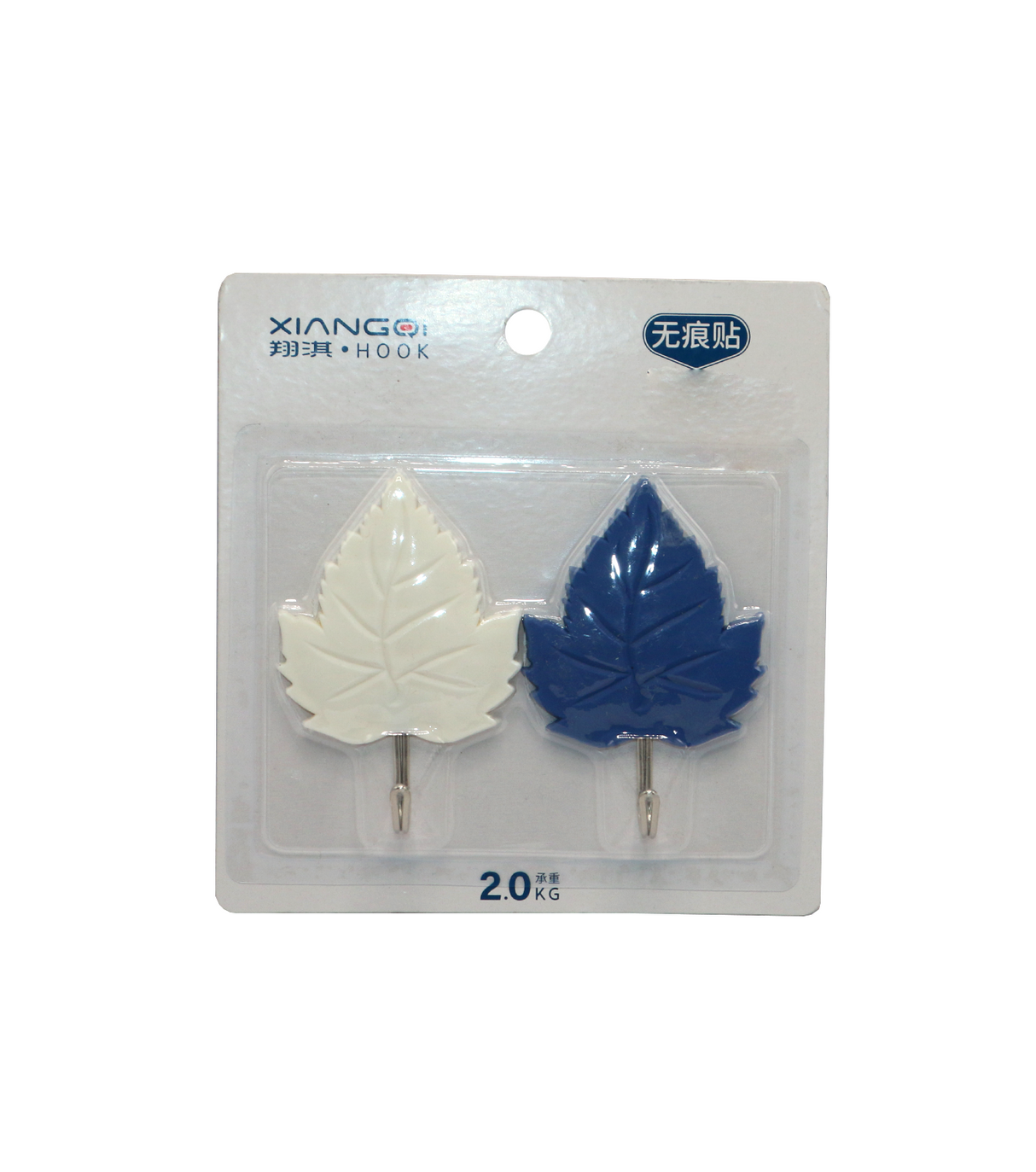STICKY HOOK LEAF DESIGN 2PC CHINA D523