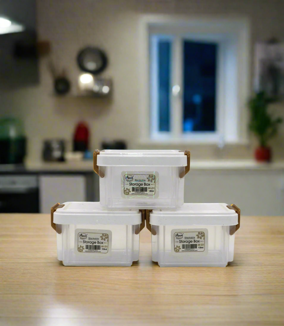 plastic storage box 3pc pak ah-231