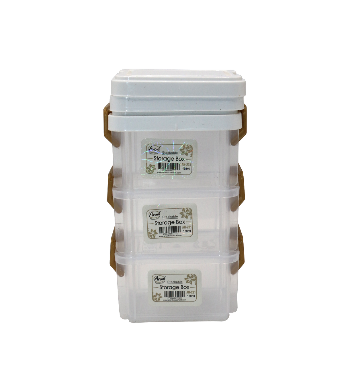 plastic storage box 3pc pak ah-231