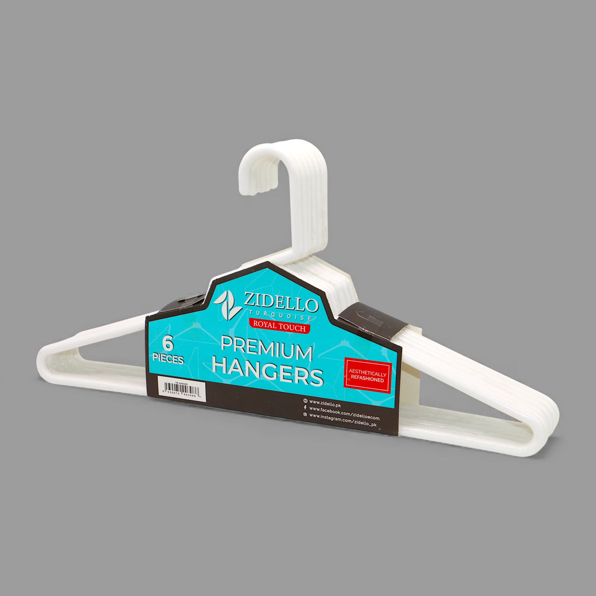 zidello cloth hanger 6pc pak 3086