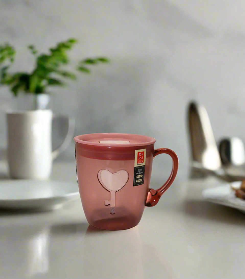 acrylic mug & lid 480ml china  8186