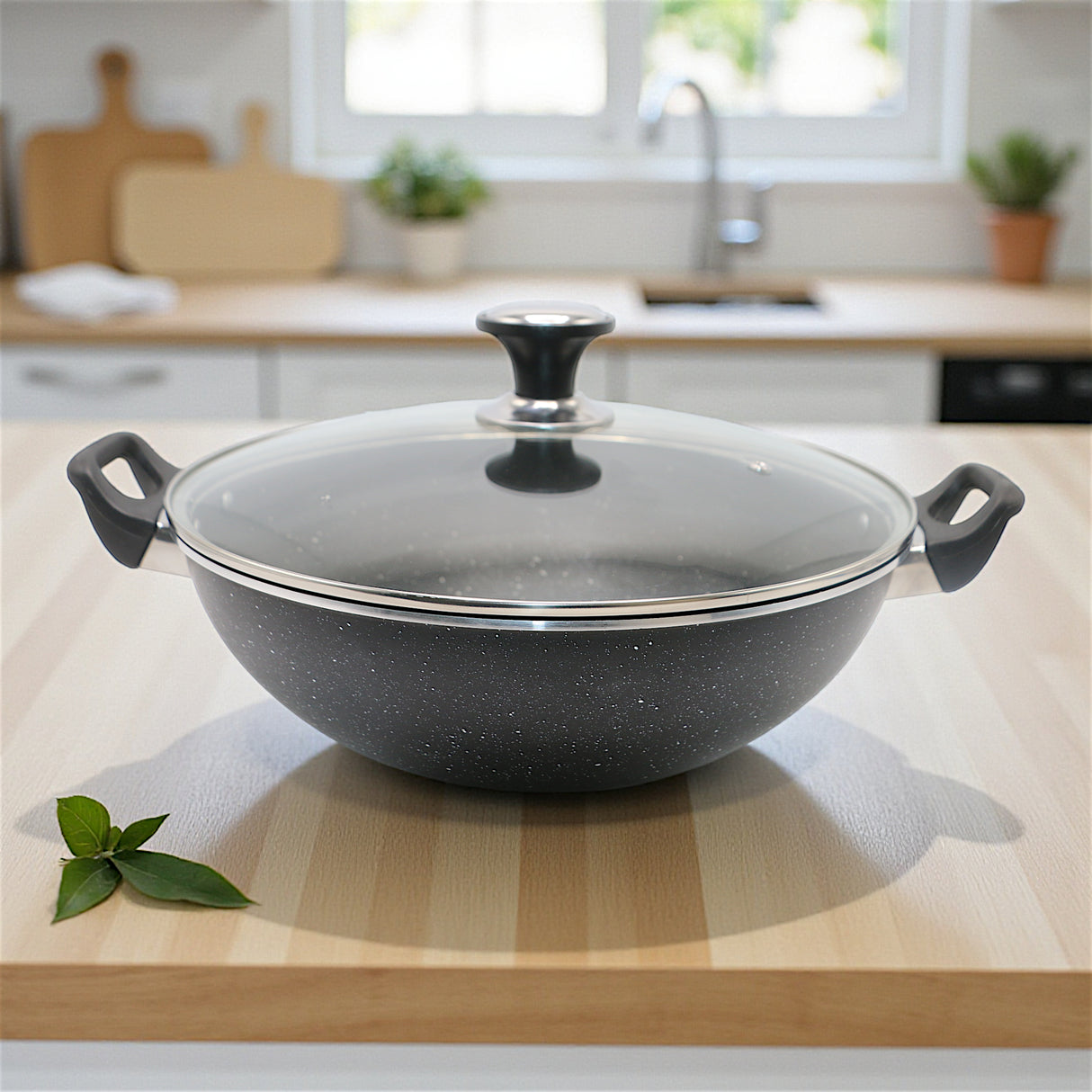 sonex nonstick galaxy wok & lid 32cm 50176