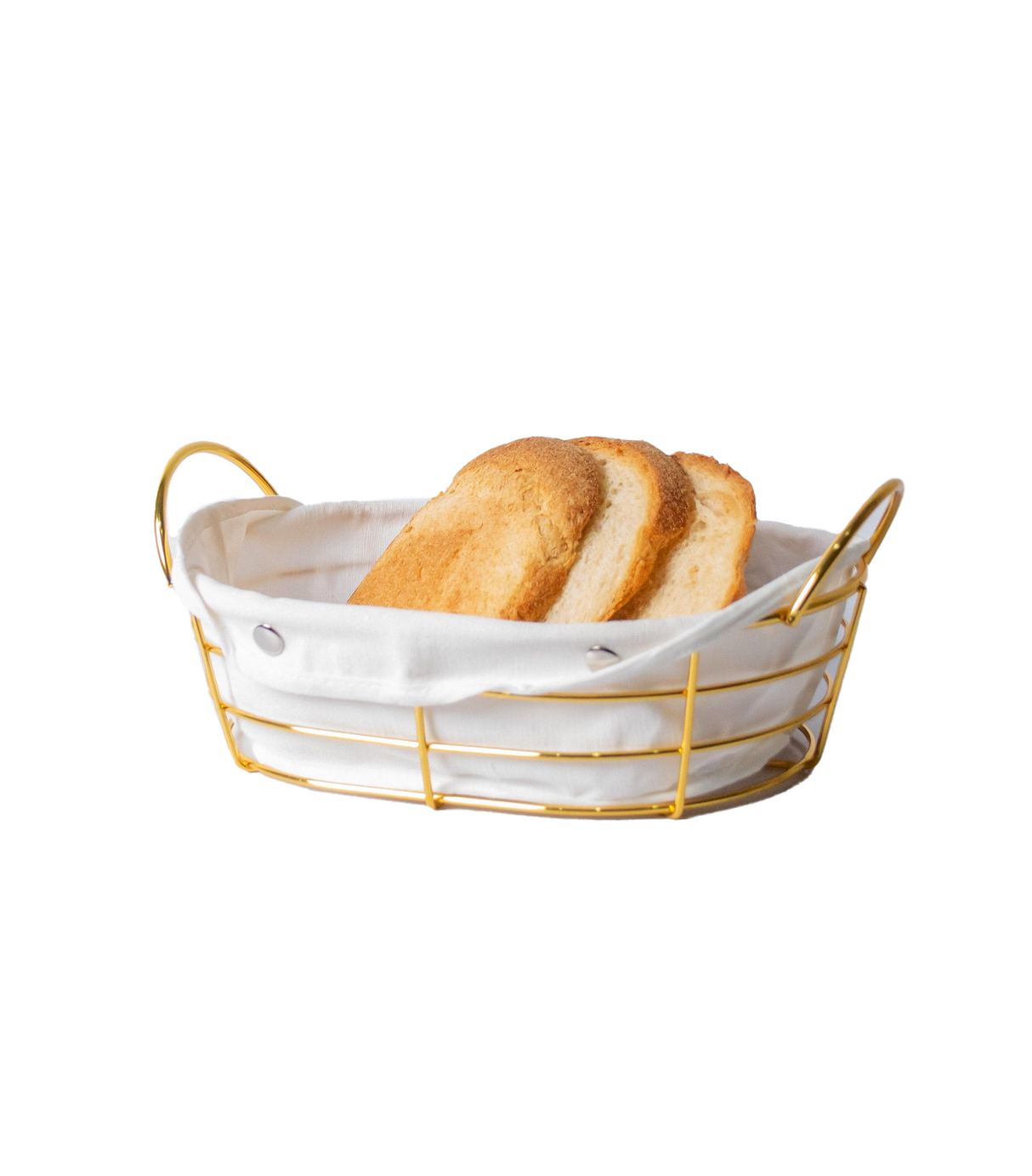 ss bread basket oval china