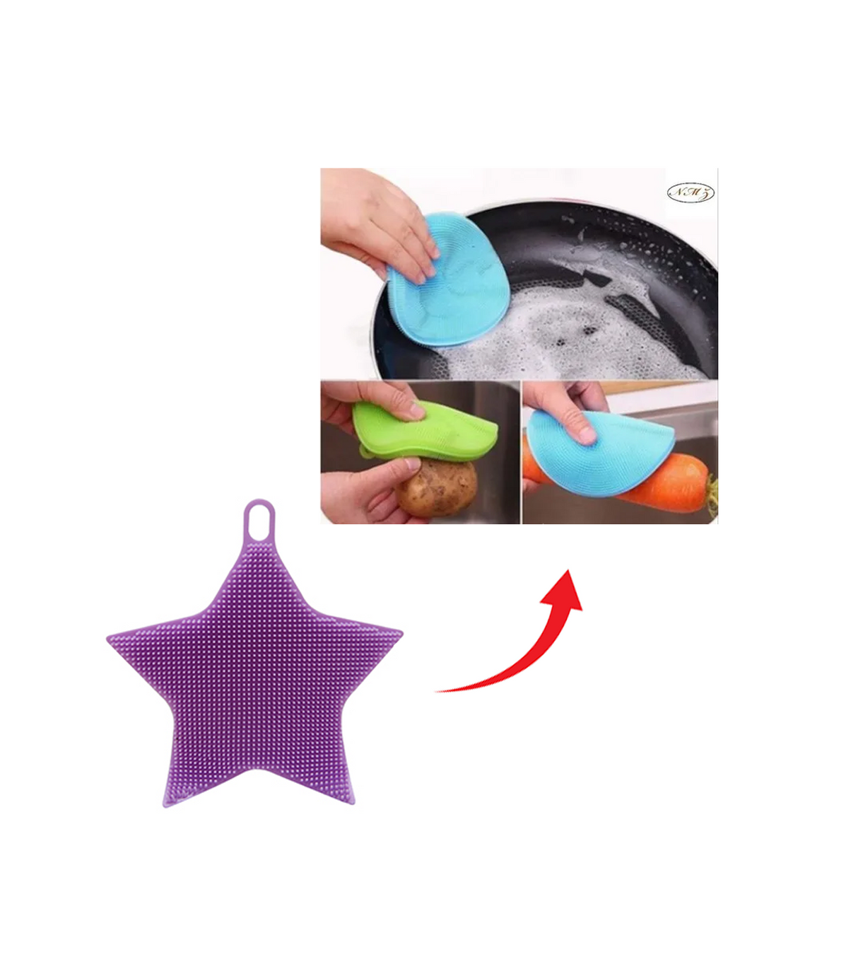 silicon washing pad 1pc china