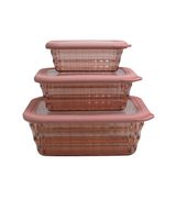 acrylic box set 3pc rectangle china 21876