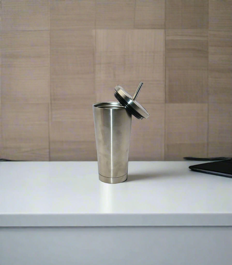 ss tumbler with steel straw 500ml china d973