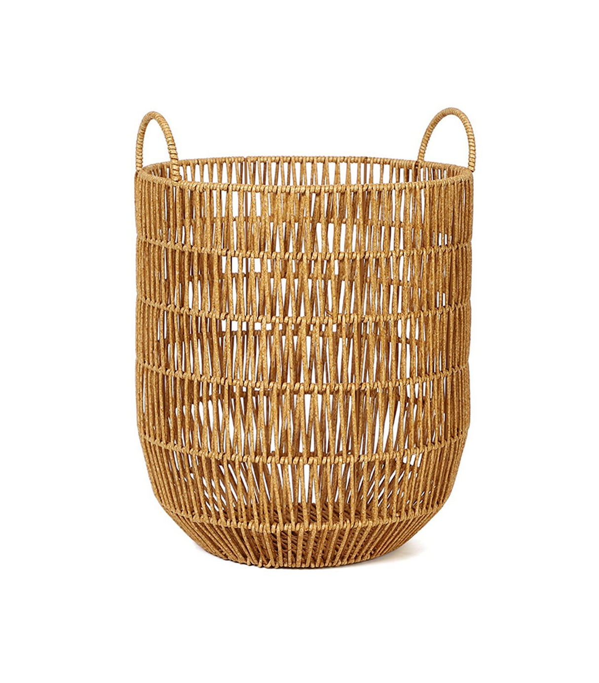 cane laundry basket large round china 601-26