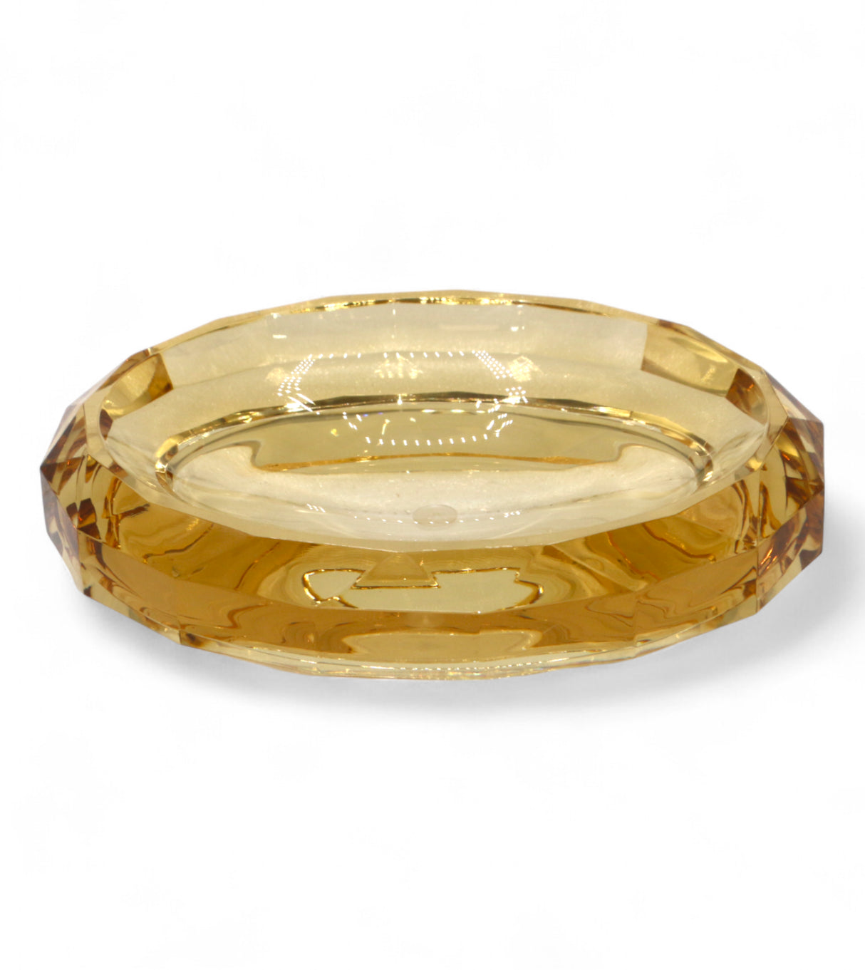 acrylic soap dish golden china a4459