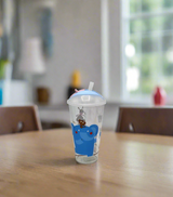 plastic straw glass cartoon print china d067