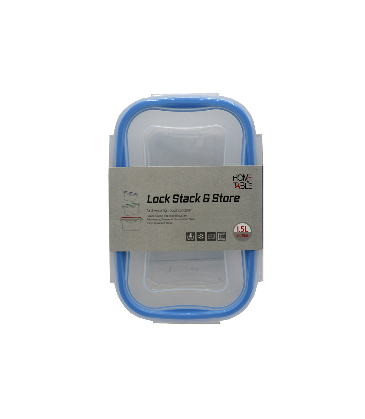 h&t plastic storage box 1.5l pak fkt15