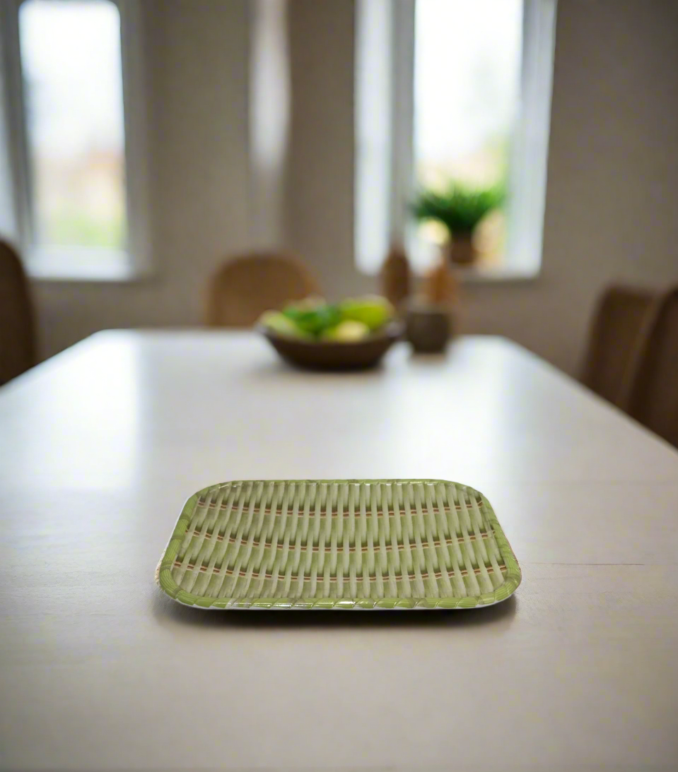 plastic roti plate 26x19cm rectanglr