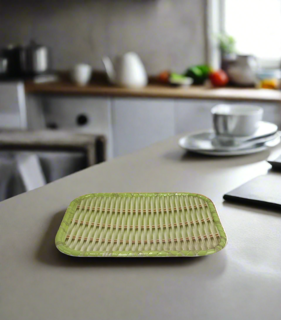 plastic roti plate 31x23cm rectanglr
