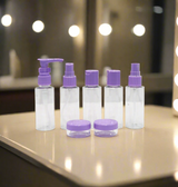 mini travel bottle with mini container & funnle 9pc china