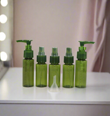mini travel bottle with funnle 6pc set china 818