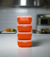 plastic box 4pc square pak d891