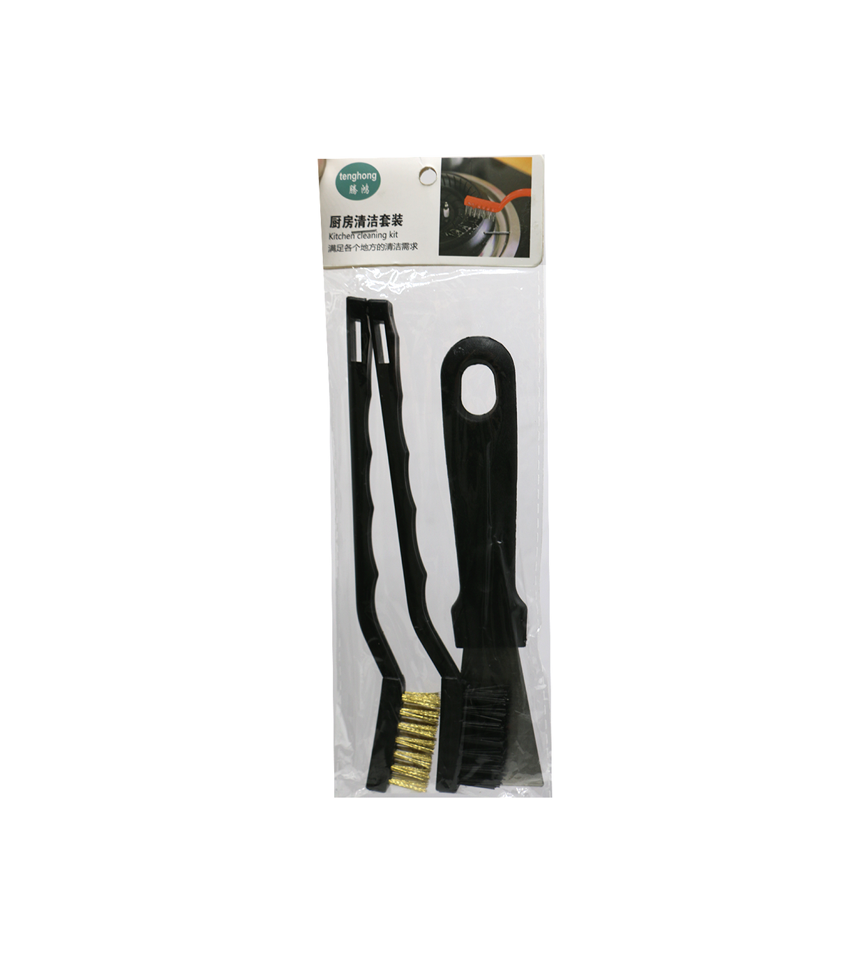 cleaning brush & scraper 3pc china 5013