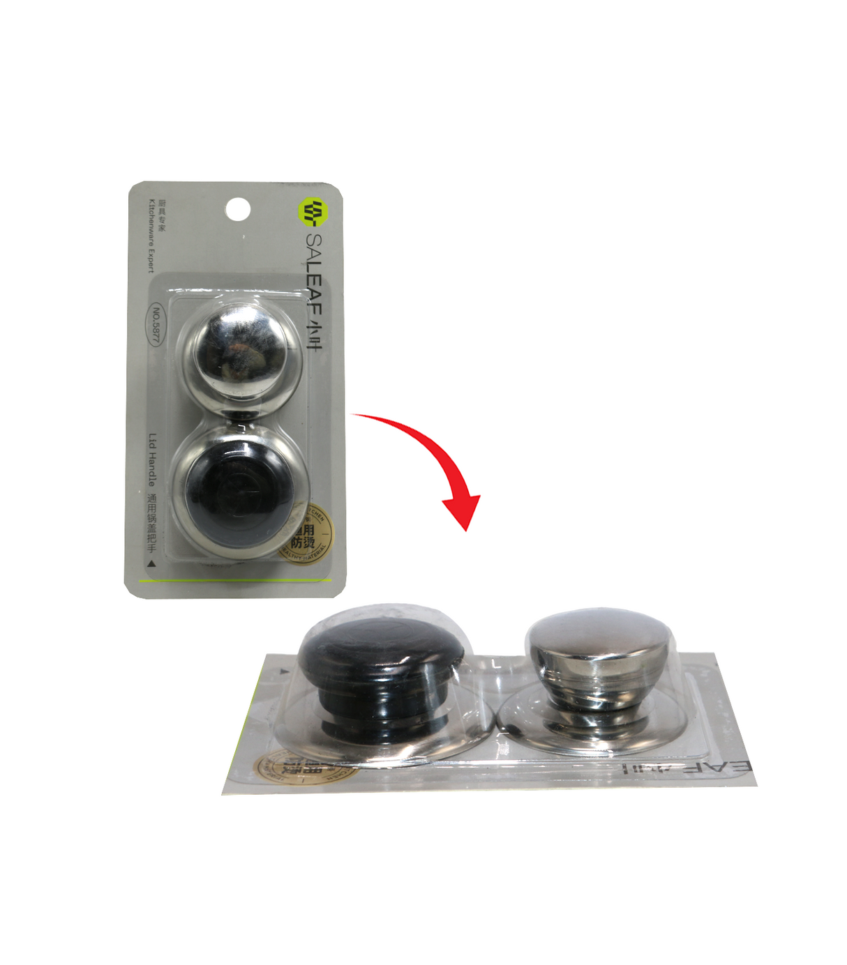 lid knob 2pc china yx-5877