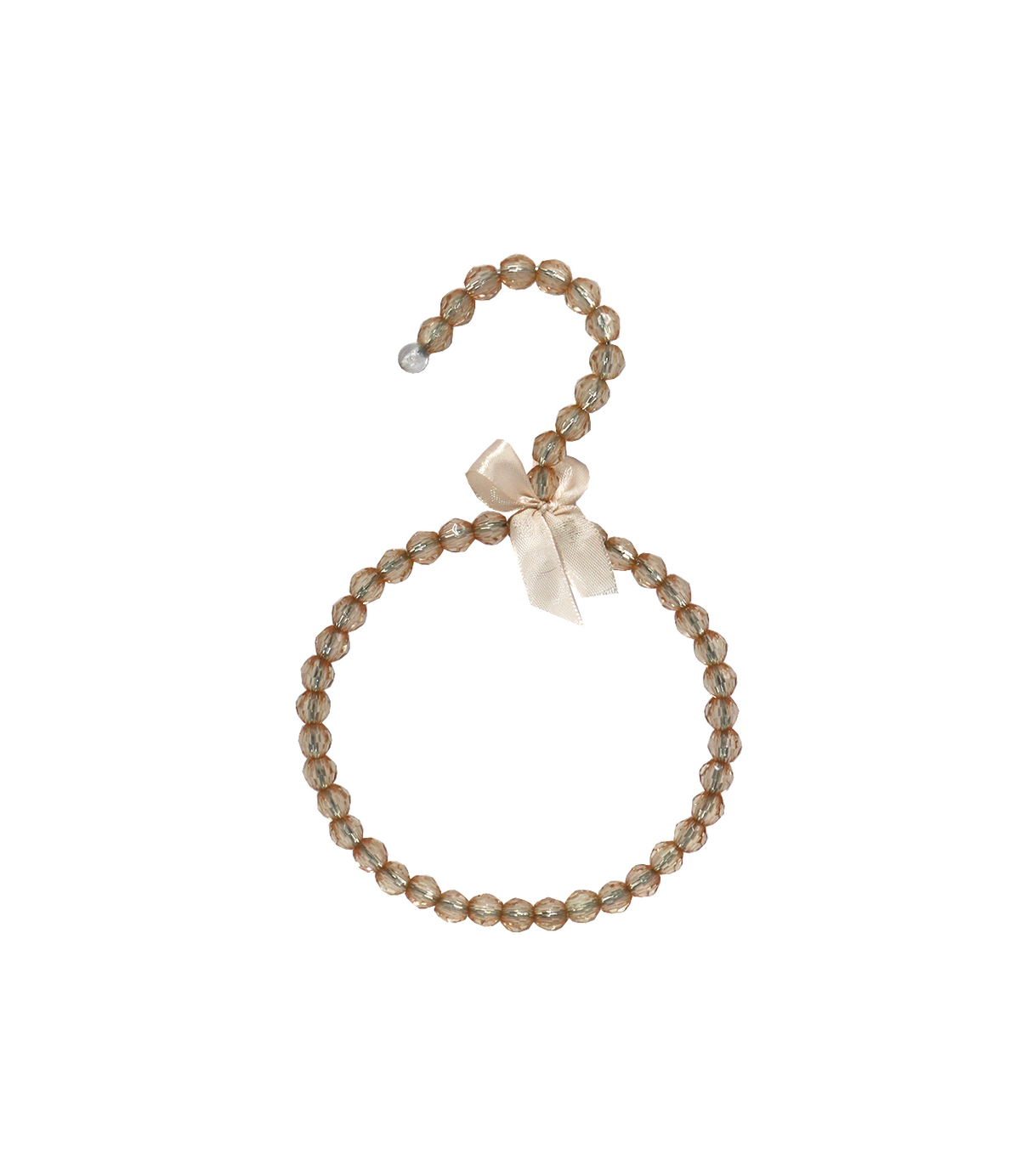 plastic pearl scarf hanger 1pc round smoke china 503