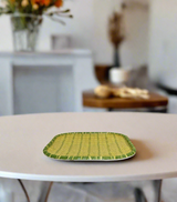 roti plate large square china 138-152