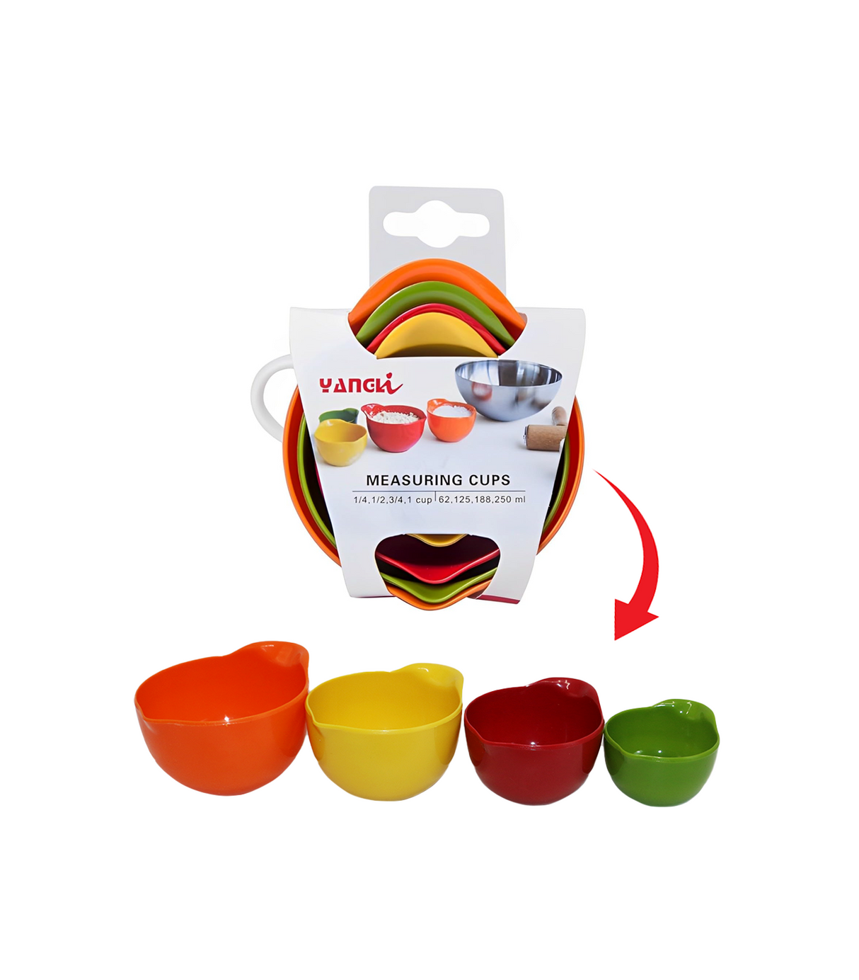 measuring cup 4pc china 100800