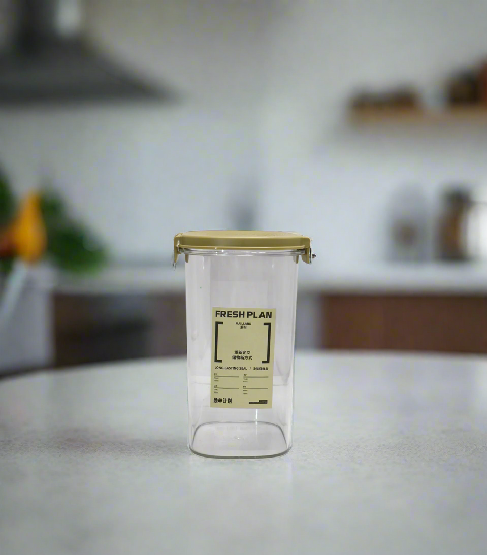 plastic jar 1pc large square china 505