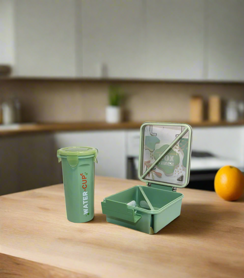plastic lunch box & bottle china 6130