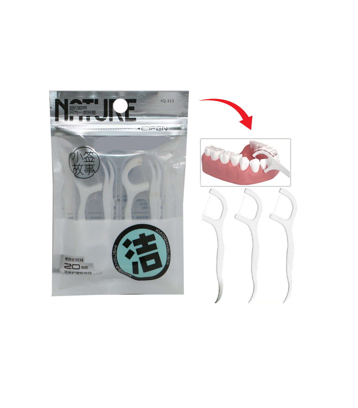 dental floss 20pc china 313