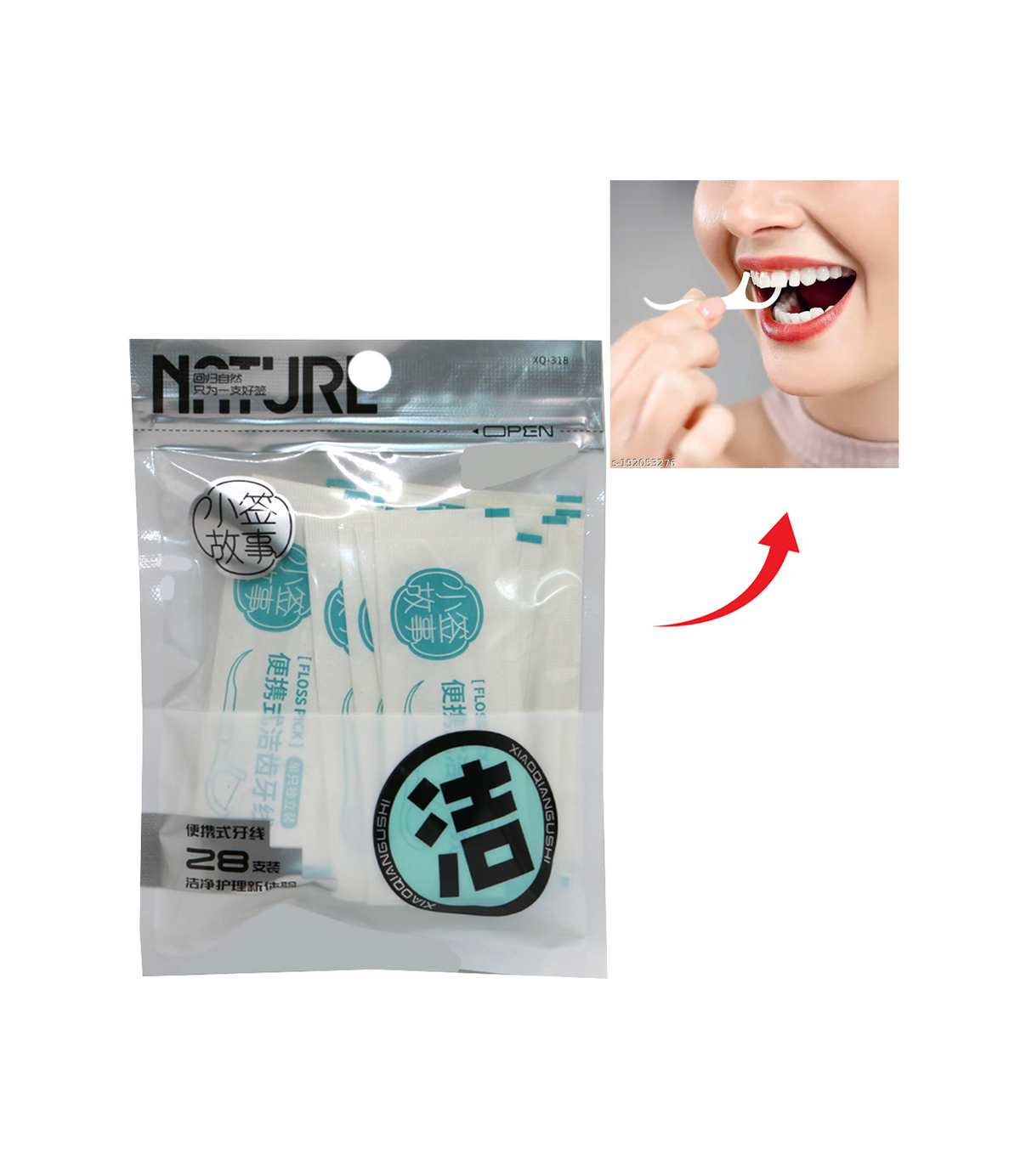 dental floss 28pc china 318