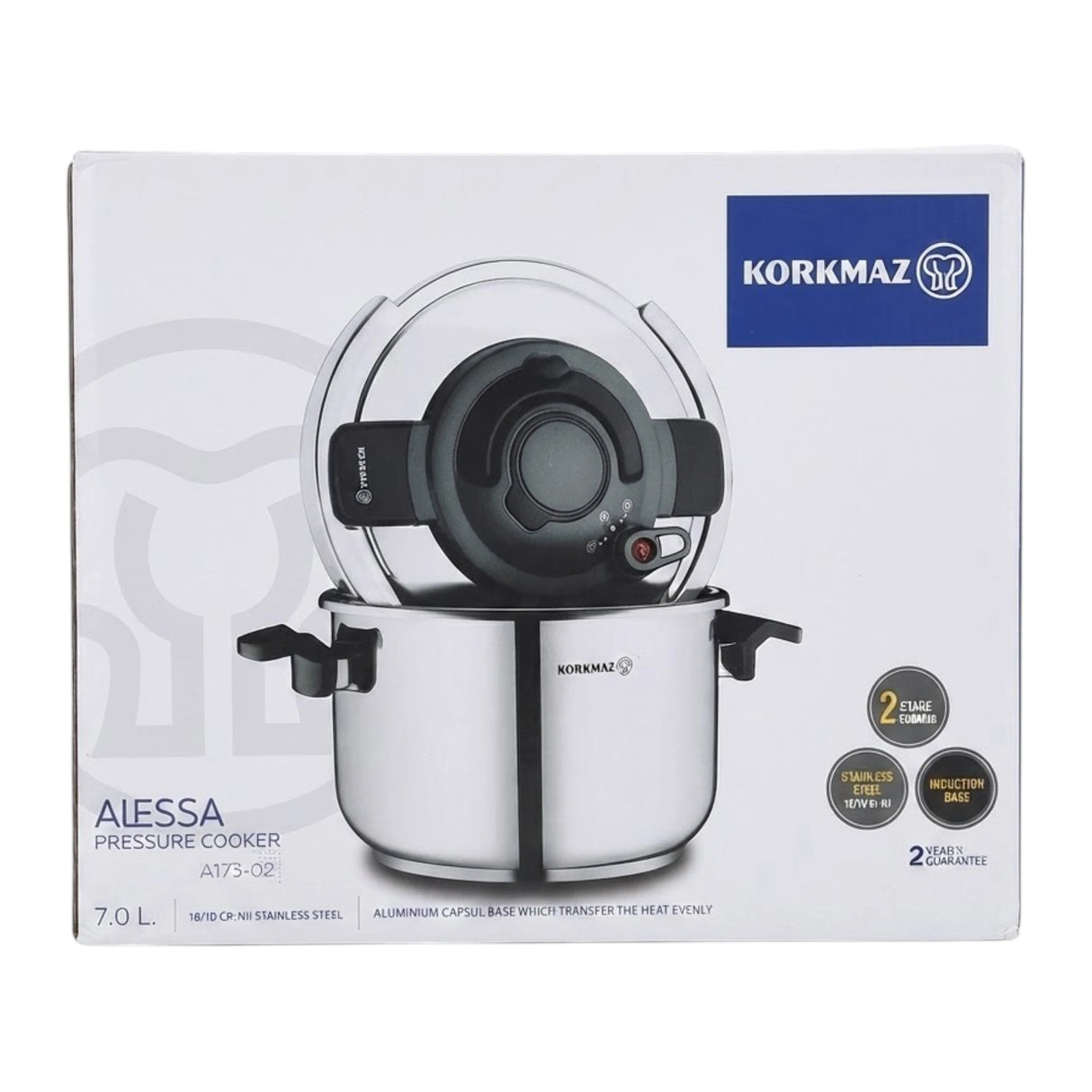 korkmaz ss cooker 10l turkey a173-02