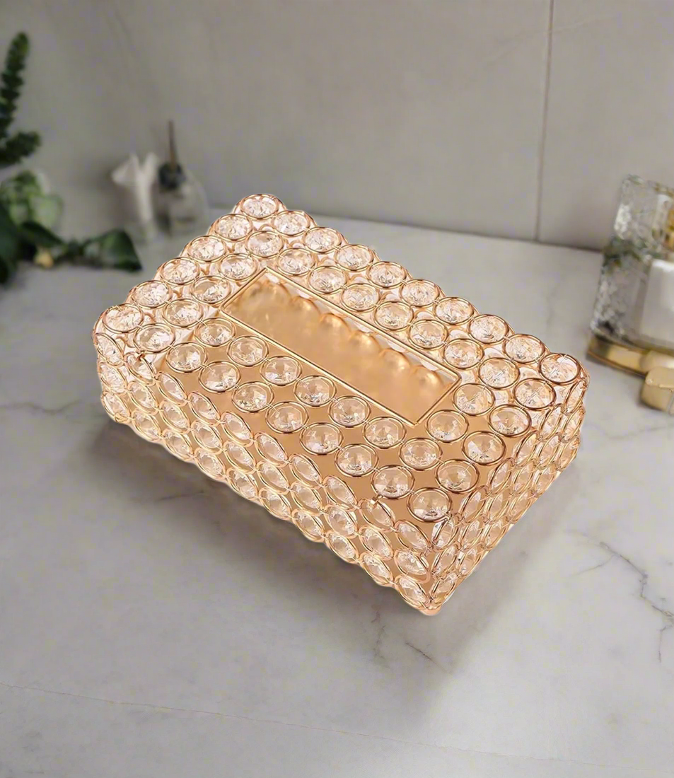 fancy tissue box golden china