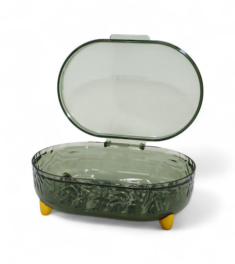 plastic soap dish & lid china 2594