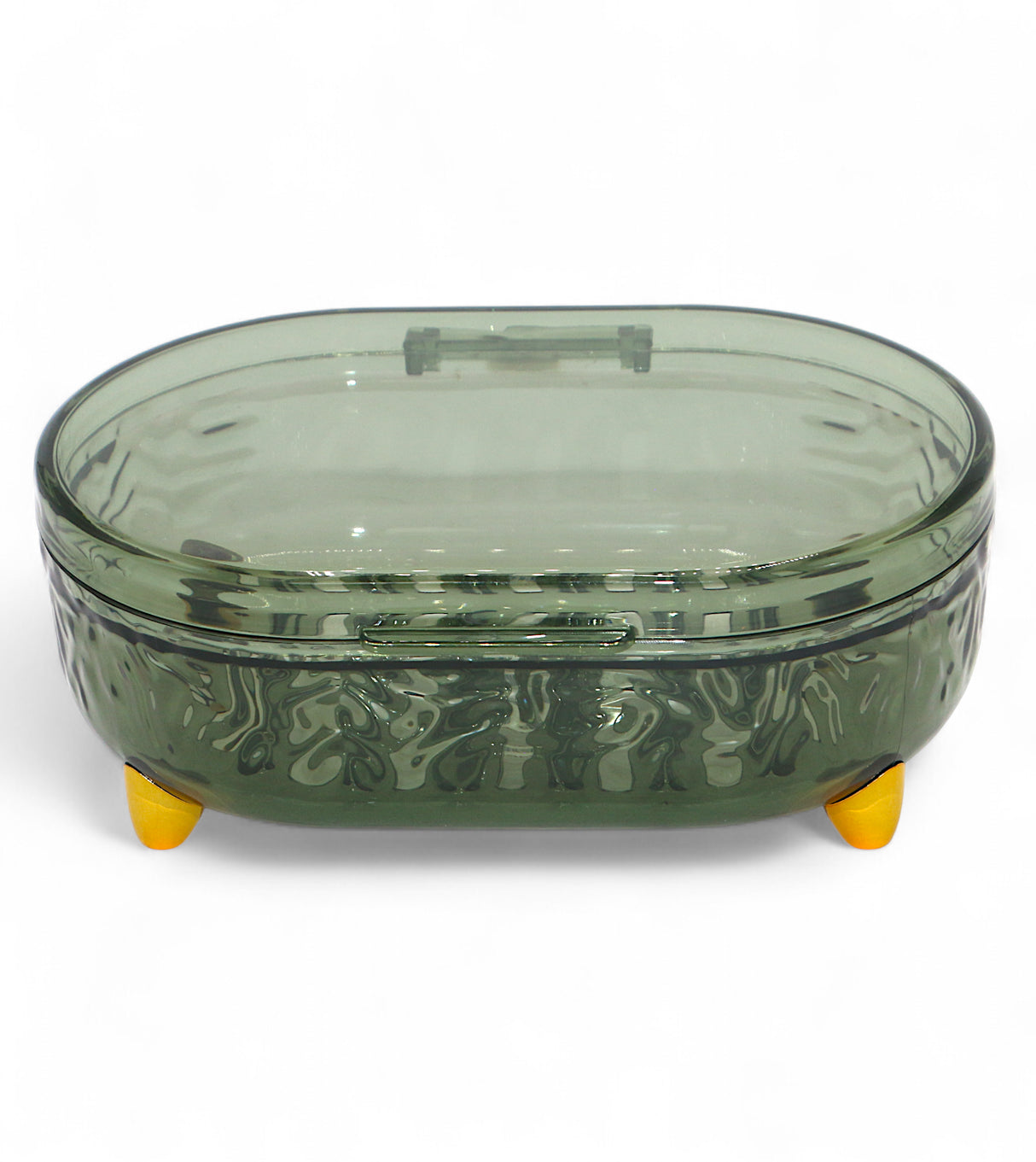 plastic soap dish & lid china 2594