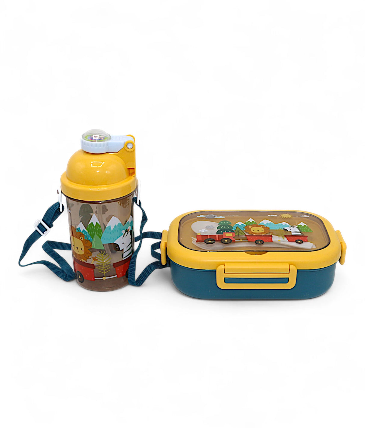 plastic lunch box & bottle set china 344